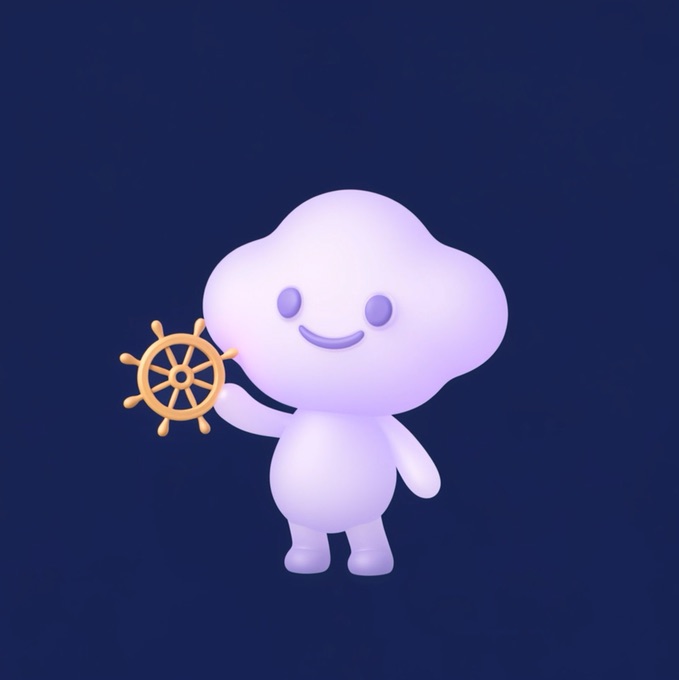 Kybra's guide waving hello